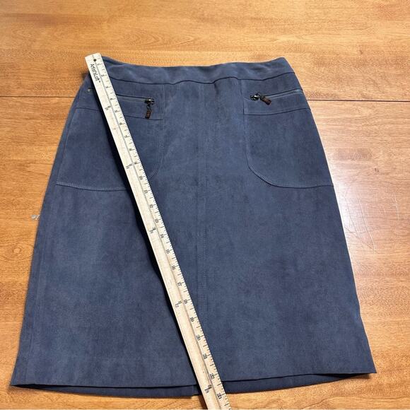 J McLaughlin Women's US 2 Pencil Skirt Soft Suede Mini Office Preppy Workwear - Picture 9 of 12
